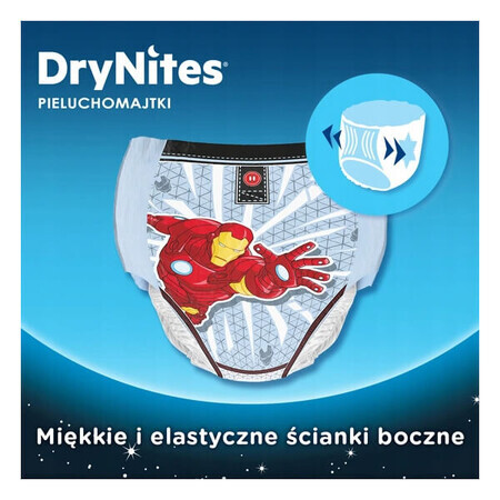 Huggies DryNites Boys, nachtslips, voor jongens, 4-7 jaar, 17-30 kg, 10 stuks