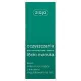 Ziaja Manuka Leaves, micro-exfoliërende crème met amandelzuur, nacht, 50 ml