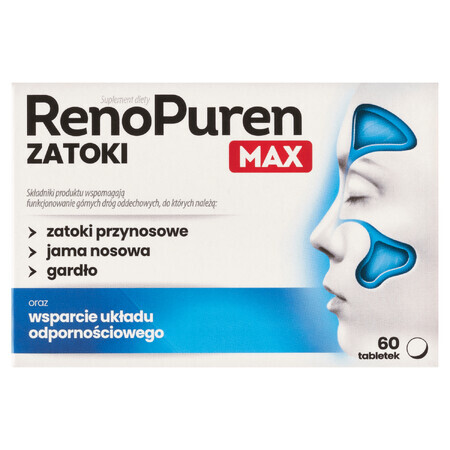 RenoPuren Zatoki MAX, 60 tabletek