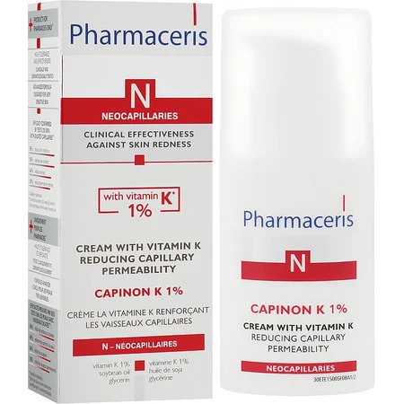 Pharmaceris N Capinon K 1%, Vascular sealing vitamin K cream, 30 ml