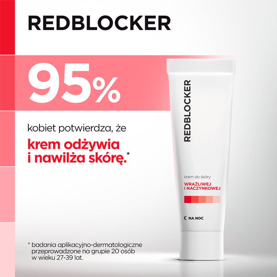 Redblocker, crème voor vasculaire huid, nacht, 50 ml