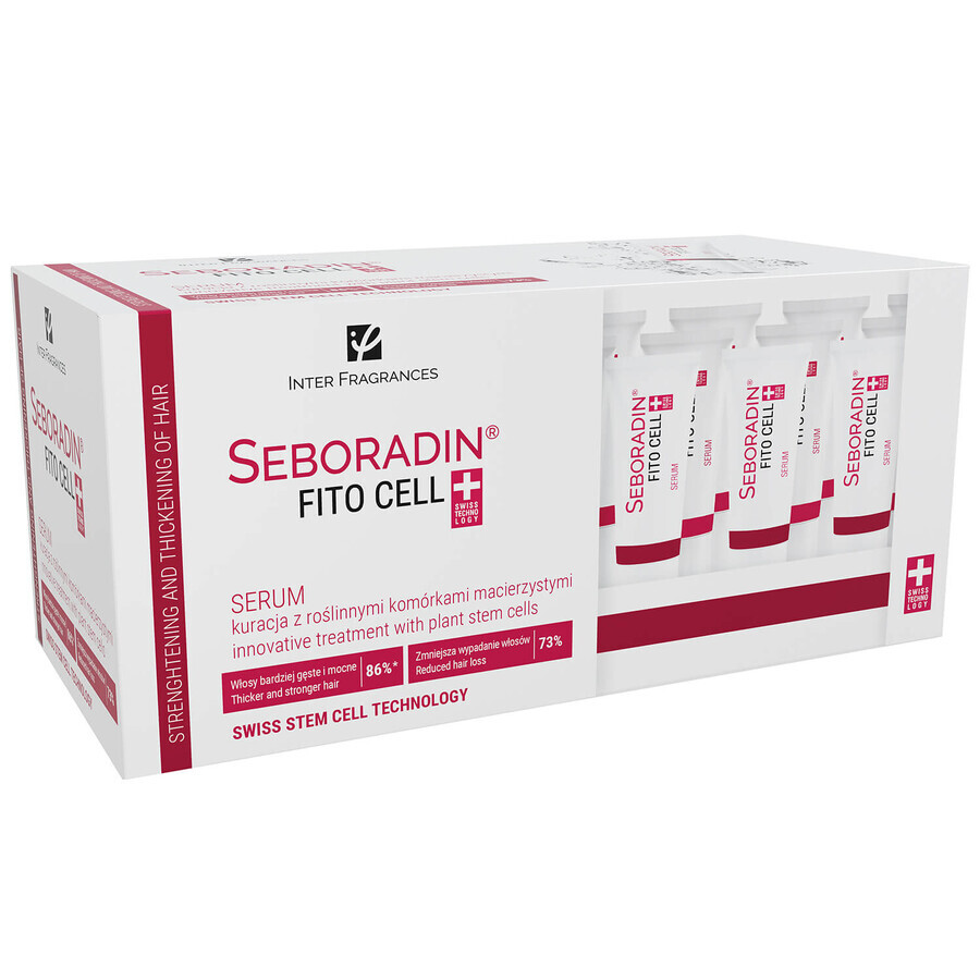 Seboradin FitoCell, ser de stimulare a creșterii părului, 6 g x 15 tuburi