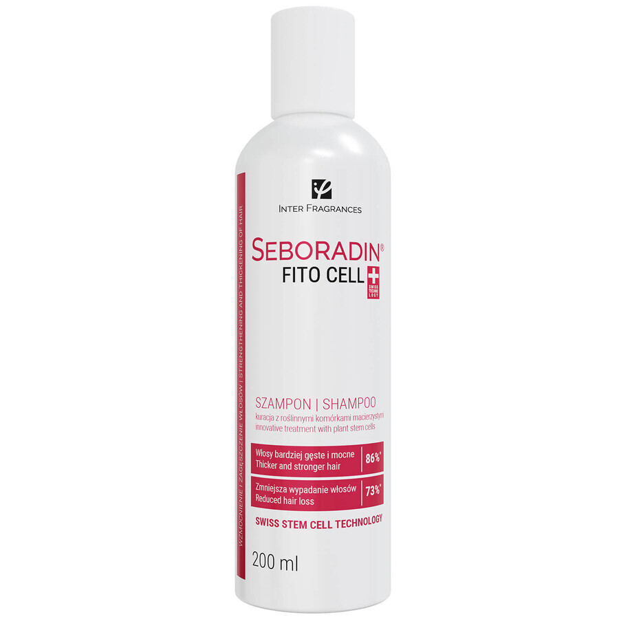 Seboradin FitoCell, shampooing fortifiant aux cellules souches végétales, 200 ml