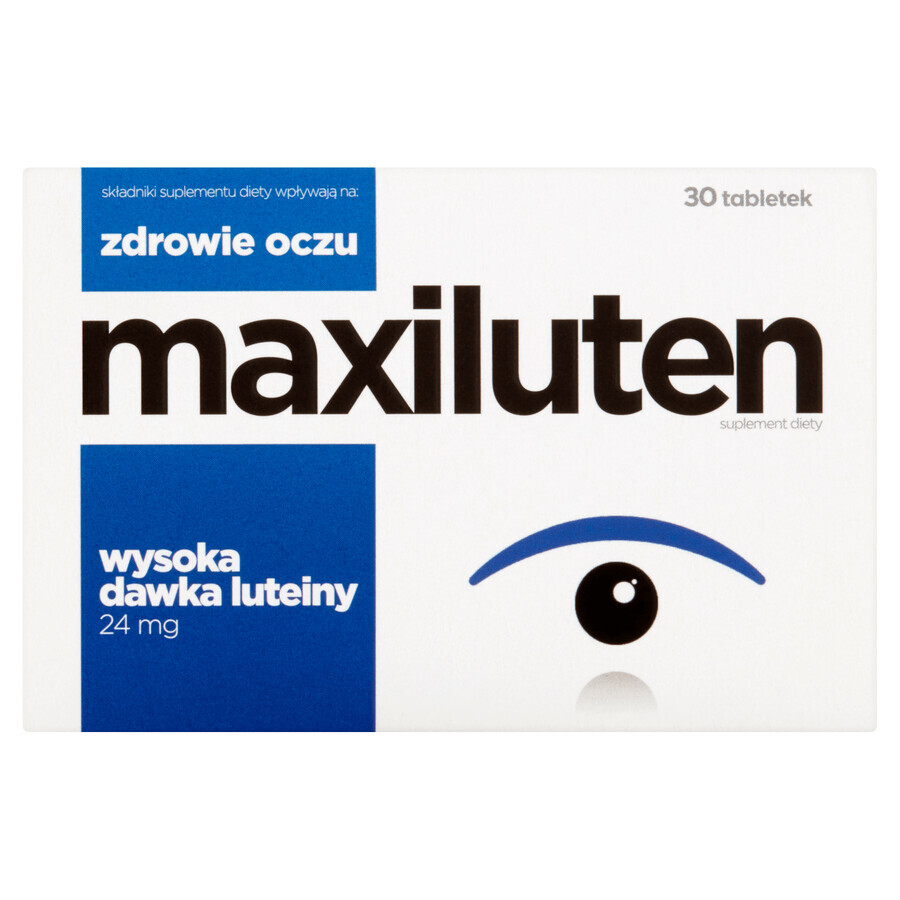 Maxiluten, lutéine 24 mg, 30 comprimés