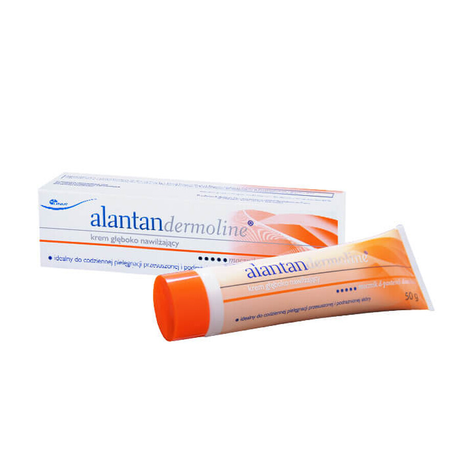 Alantan Dermoline, diep hydraterende crème, droge en geïrriteerde huid, 50 g