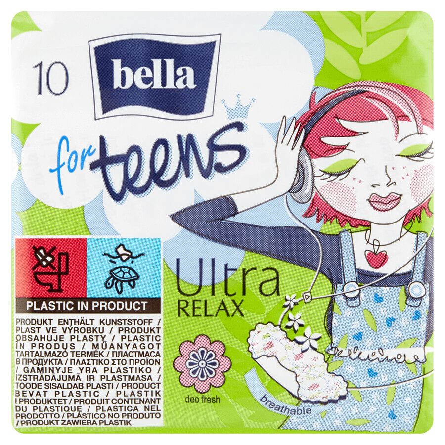 Bella for Teens, maandverband met vleugels, Ultra Relax, 10 stuks