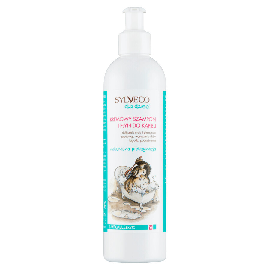 Sylveco voor kinderen, romige shampoo en badvloeistof, vanaf de geboorte, 300 ml