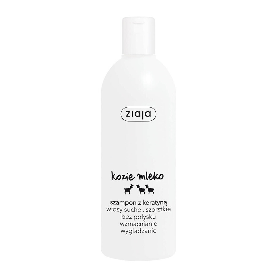 Ziaja Geitenmelk, shampoo met keratine, 400 ml