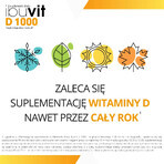 Ibuvit D 1000, vitamina D para niños mayores de 1 año, adolescentes y adultos, 30 cápsulas twist off