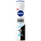 Nivea, spray antiperspirant, Invisible Black & White, Pure, 150 ml