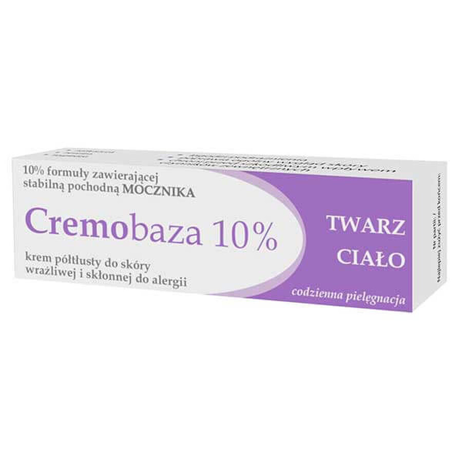 Cremobaza 10%, halfvette crème voor de gevoelige en allergische huid, 30 g