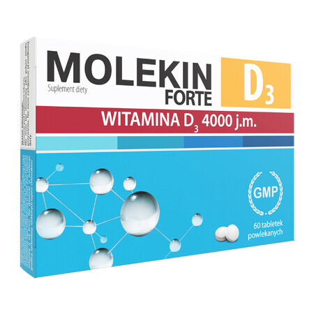 Integratore alimentare potente Molekin D3 Forte - 60 compresse