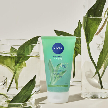 Nivea, gel nettoyant visage, nettoyage en profondeur, peaux mixtes et grasses, 150 ml