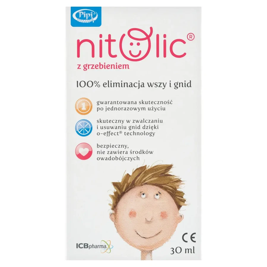 Pipi Nitolic, Spray zur Beseitigung von Läusen und Nissen, 30 ml + Kamm