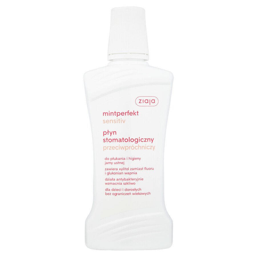 Ziaja Mintperfekt Sensitiv, tandmondwater, anti-cariës, 500 ml