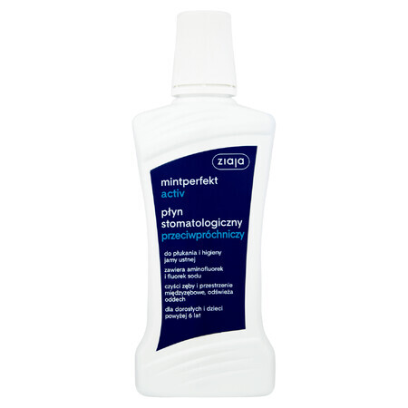 Ziaja Mintperfekt Activ, colutorio dental, anticorrosivo, 500 ml