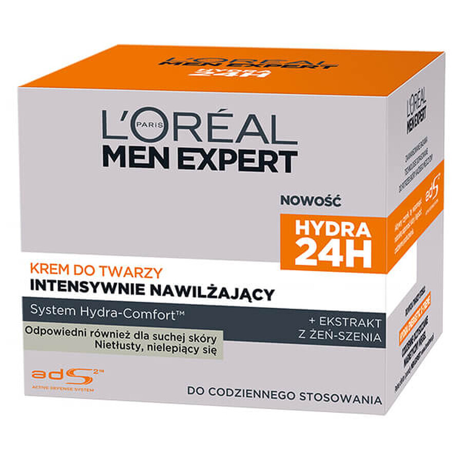 L&#39;Oréal Men Expert Hydra 24h, intensief hydraterende gezichtscrème, 50 ml