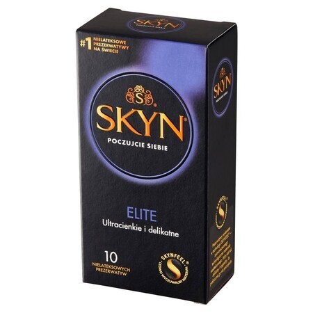 Unimil Skyn ​​Elite non-latex condooms, ultradun, 10 stuks