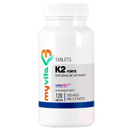 MyVita K2 Forte, vitamine K2 MK-7 met natto 100 µg, 120 tabletten