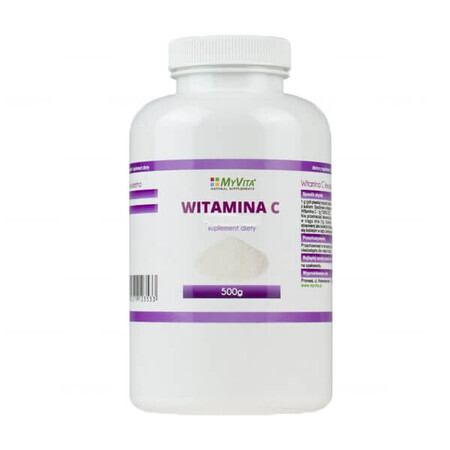 MyVita Vitamina C 1000 mg, acid L-ascorbic pur, 500 g