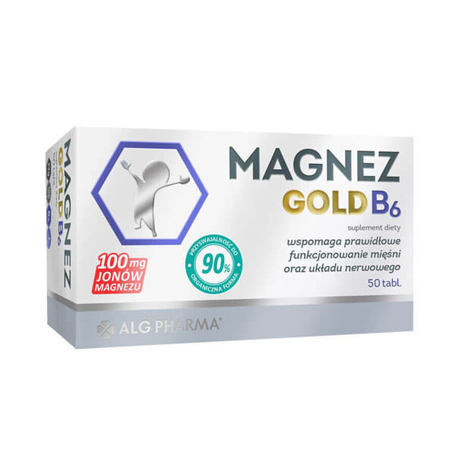 Magnesium Goud B6, 50 tabletten