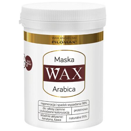 WAX Pilomax, Color Care, Arabica, regenererend masker voor donker gekleurd haar, 240 ml