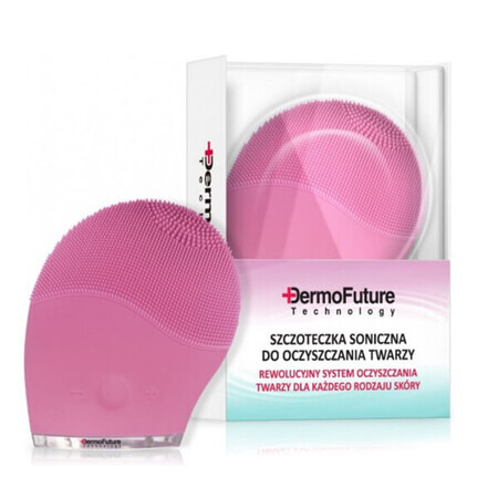 DermoFuture, brosse nettoyante sonique visage, rose