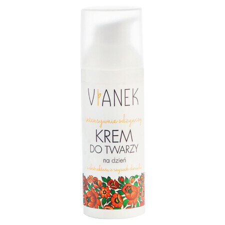 Vianek, crème visage nourrissante de jour à l&#39;extrait de racine de chicorée, 50 ml