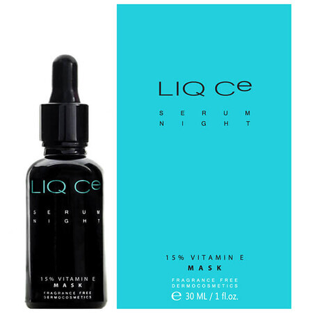 Liqpharm Liq CE Serum Night 15% Vitamine E, masque de nuit à la vitamine E, 30 ml