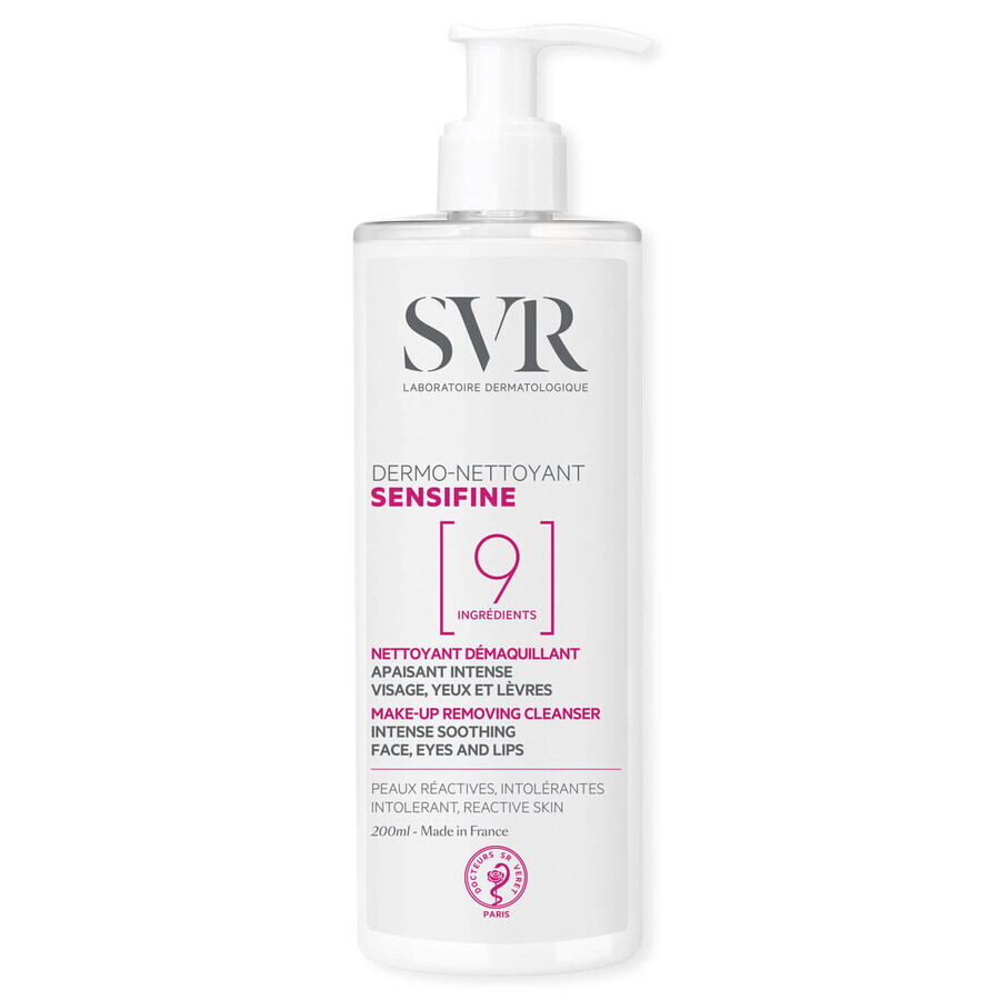 SVR Sensifine, préparation nettoyante et démaquillante apaisante, 400 ml