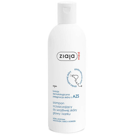 Ziaja Med, reinigende shampoo voor de gevoelige hoofdhuid en hals, 300 ml