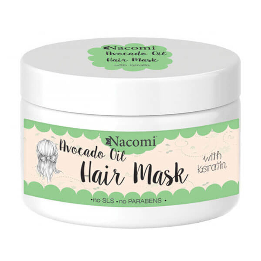 Nacomi, Hair mask with avocado oil and keratin proteins, 200 ml