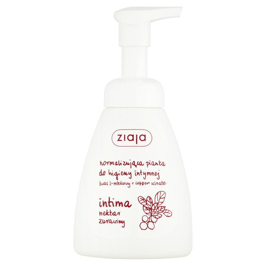 Ziaja Intima, mousse d'hygiène intime, nectar de canneberge, 250 ml