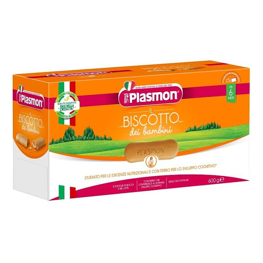 Biscuits with vitamins +6months, 600g, Plasmon