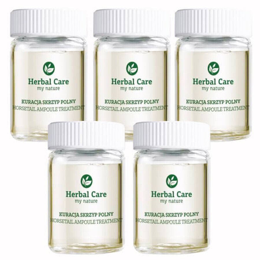 Farmona Herbal Care, tratament cu fiole pentru păr foarte deteriorat, coada-calului, 5 ml x 5