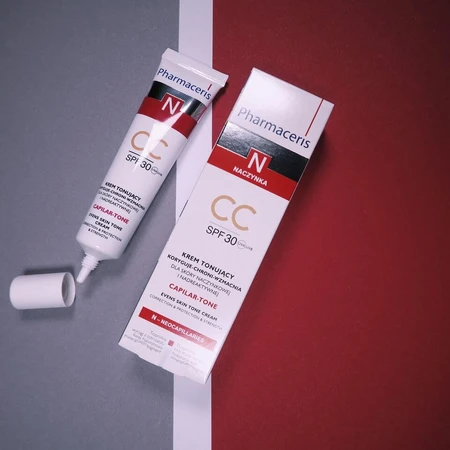 Pharmaceris N Capilar-Tone CC, verstevigende crème, vasculaire en overactieve huid, SPF 30, 40 ml