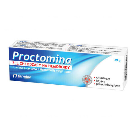 Proctomina, kühlendes Gel für Hämorrhoiden, 30 g