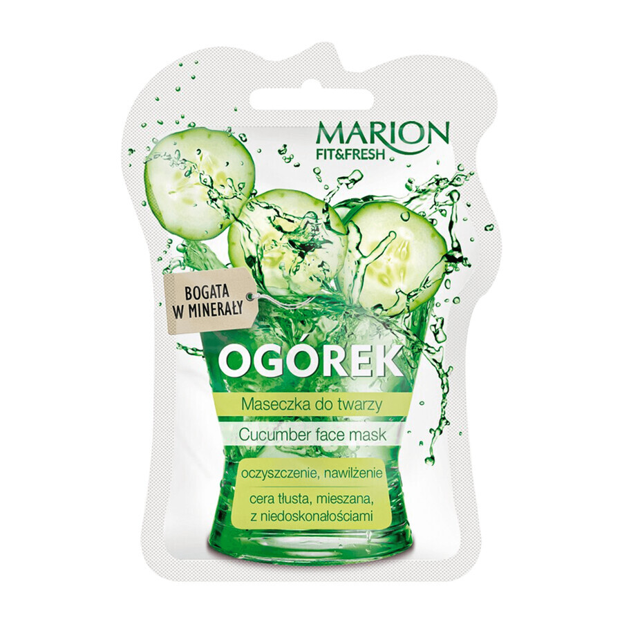 Marion Fit&Fresh, masque pour le visage, concombre, 7,5 ml