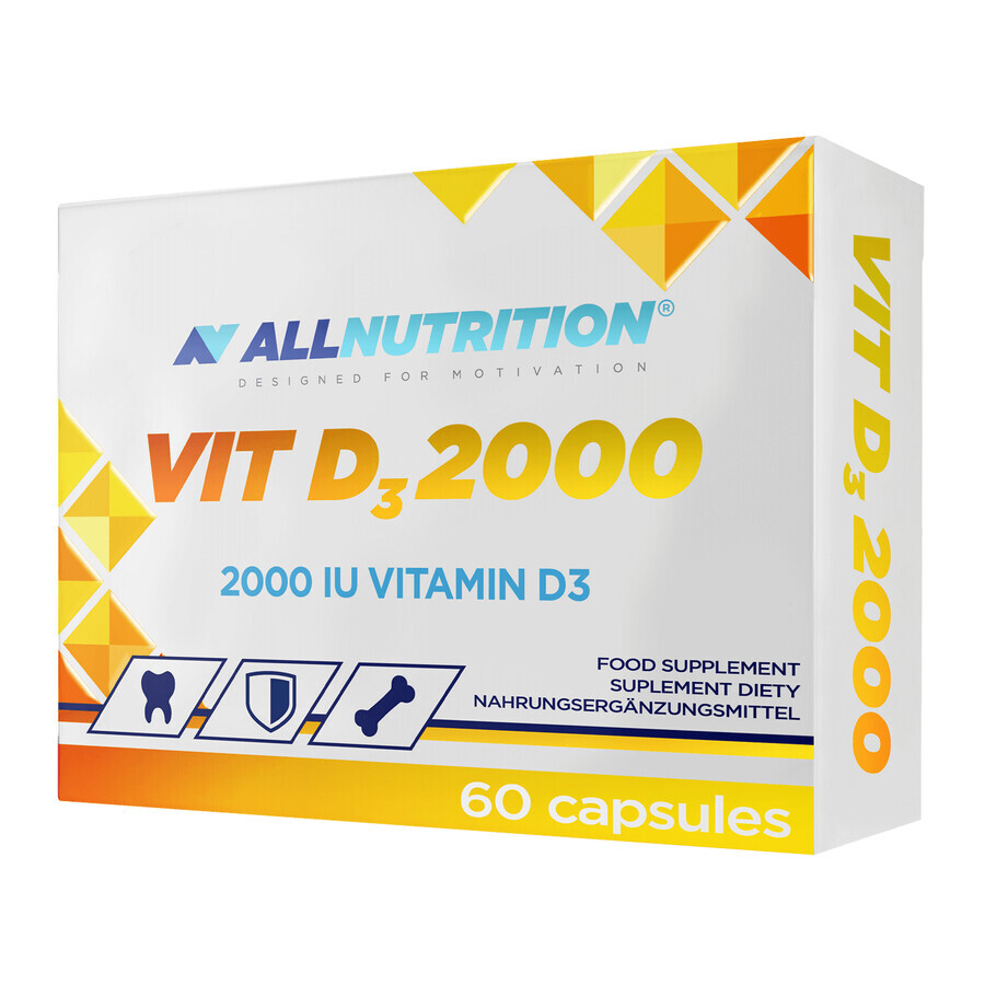 Allnutrition Vit D3 2000, vitamine D 2000 IE, 60 capsules