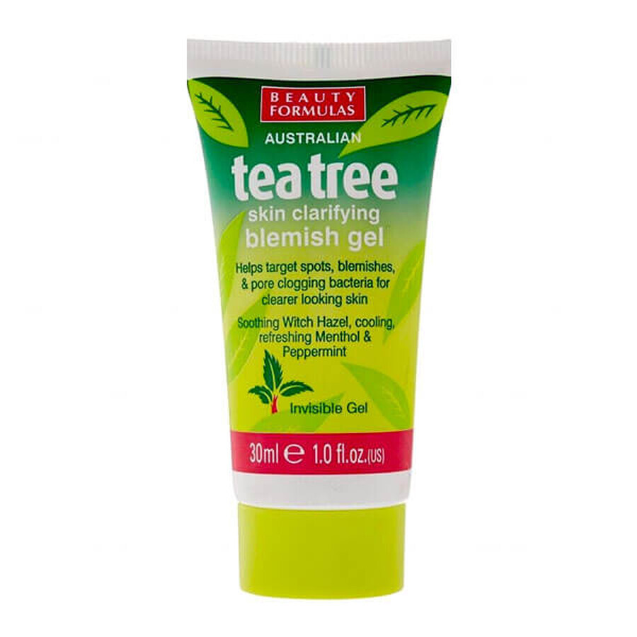 Beauty Formulas Tea tree, vlekbehandeling tegen puistjes, 30 ml