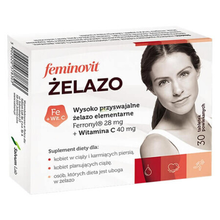 Feminovit Ijzer, 30 tabletten