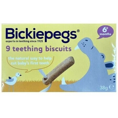 Biscuits spéciaux pour l'éruption des dents, 38g, Bickiepegs Healthcare