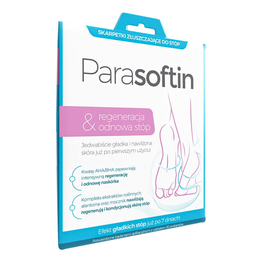 Parasoftin Foot Regeneration and Renewal, chaussettes exfoliantes pour les pieds, 1 paire