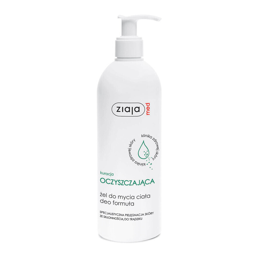 Ziajamed, gel nettoyant pour le corps, séborrhée, acné, 400 ml