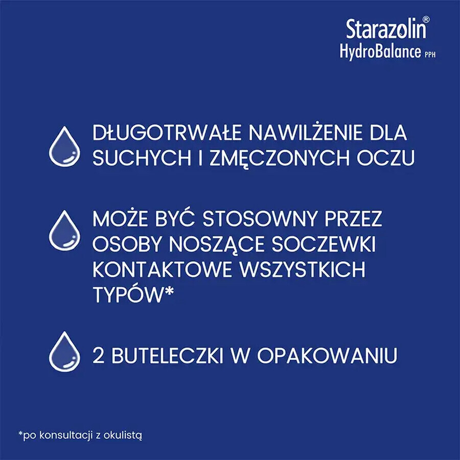 Starazolin HydroBalance PPH, oogdruppels, 2 x 5 ml