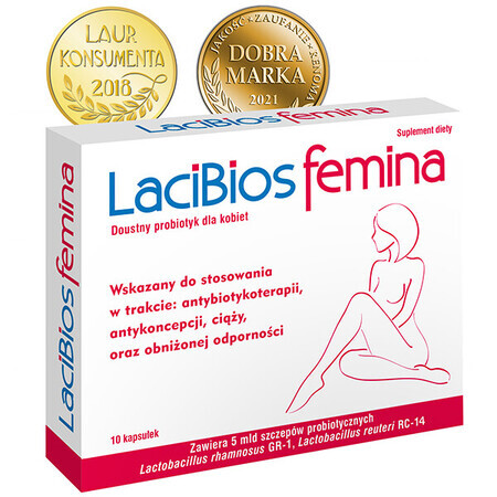 LaciBios Femina, 10 capsules