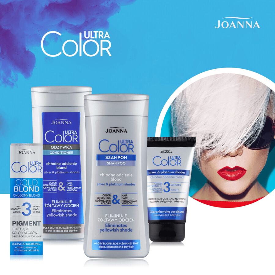 Joanna Ultra Color System, shampoo for blonde and bleached hair, 400 ml