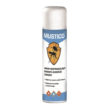 Mustico, muggen-, teken- en muggenafstotende spray, met DEET, 100 ml