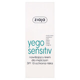 Ziaja Yego Sensitiv, vochtinbrengende crème, SPF 10, 50 ml