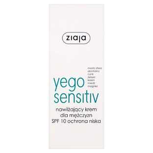 Ziaja Yego Sensitiv, vochtinbrengende crème, SPF 10, 50 ml